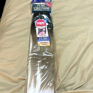 Milky Way PURE Human Hair Weave Extension Yaky_14” #OTSILVER